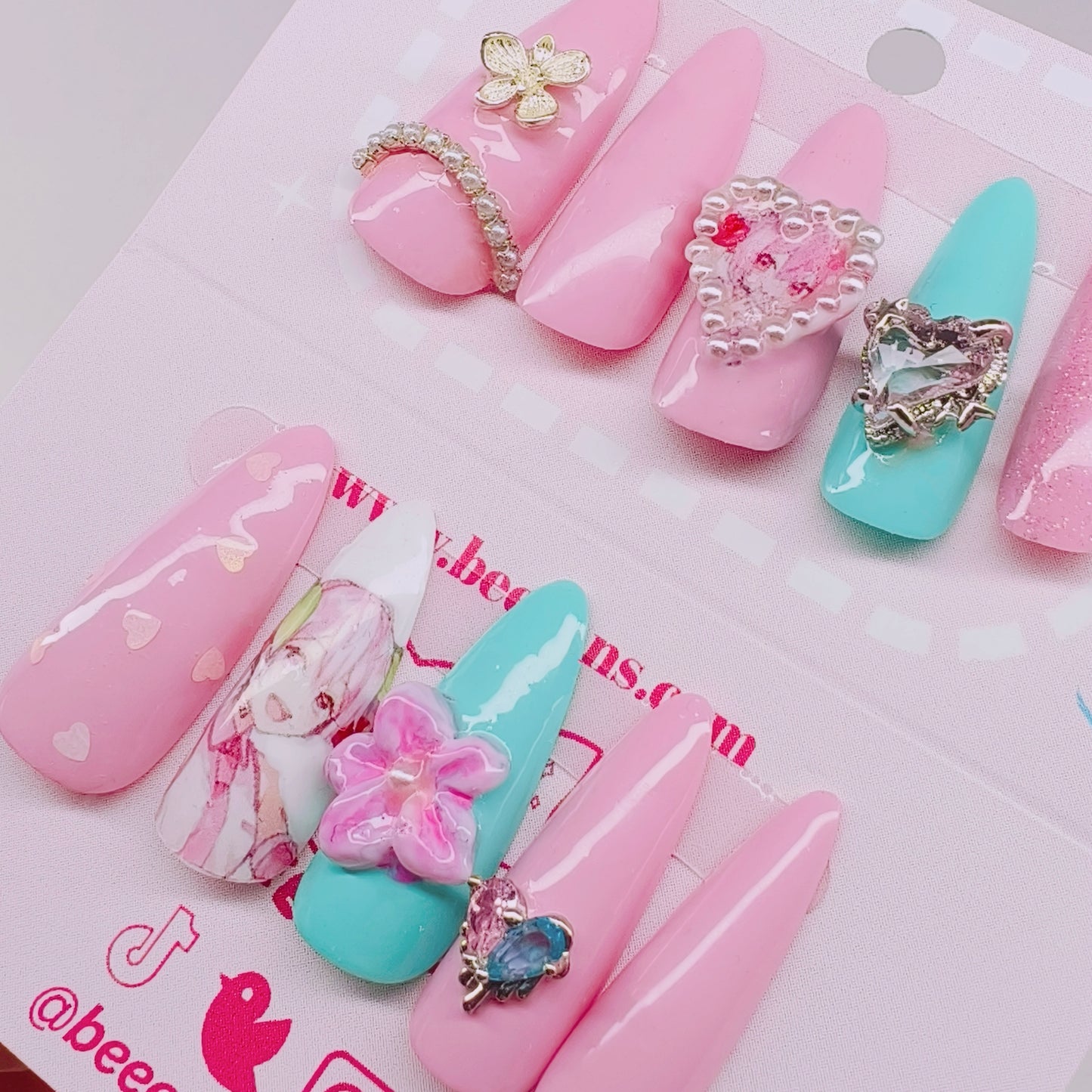 Sakura Miku Press on Nails