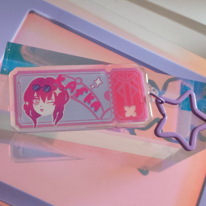 Honkai StarRail Keyring - Dan Heng, Kafka, Blade, March 7th