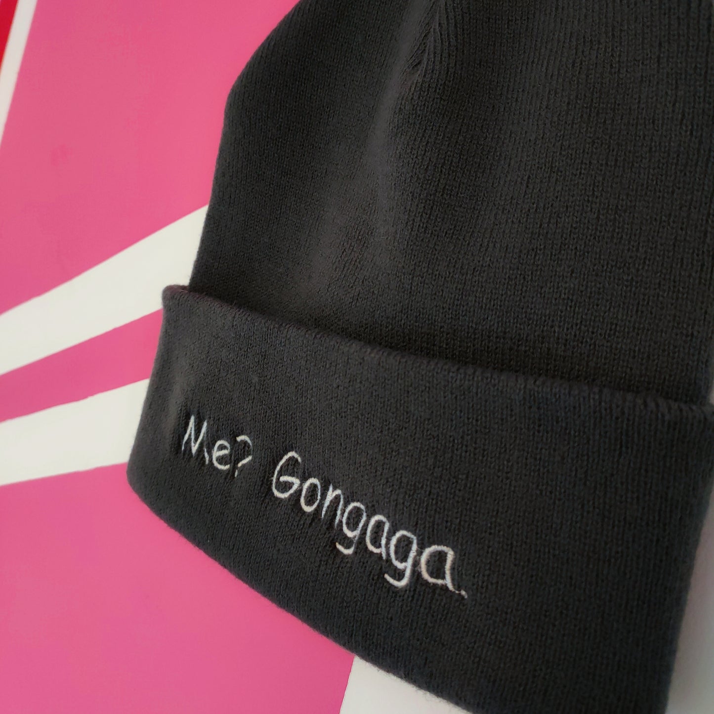 Me? Gongaga. Comic Sans beanie