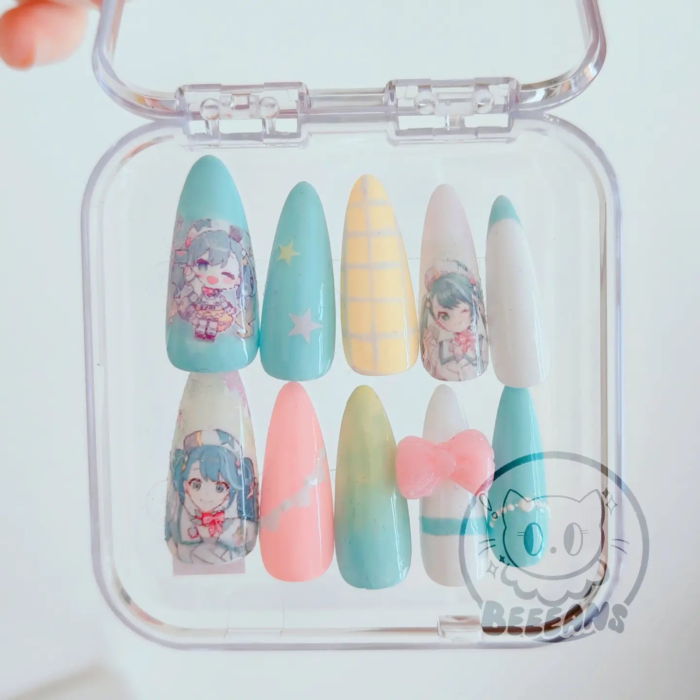 MM Miku Press on Nails