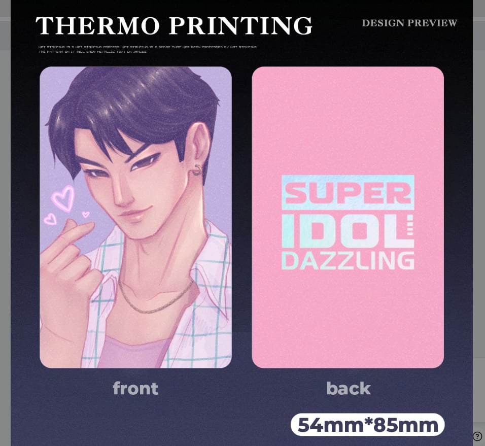 Kpop demon hunters jinu photocard