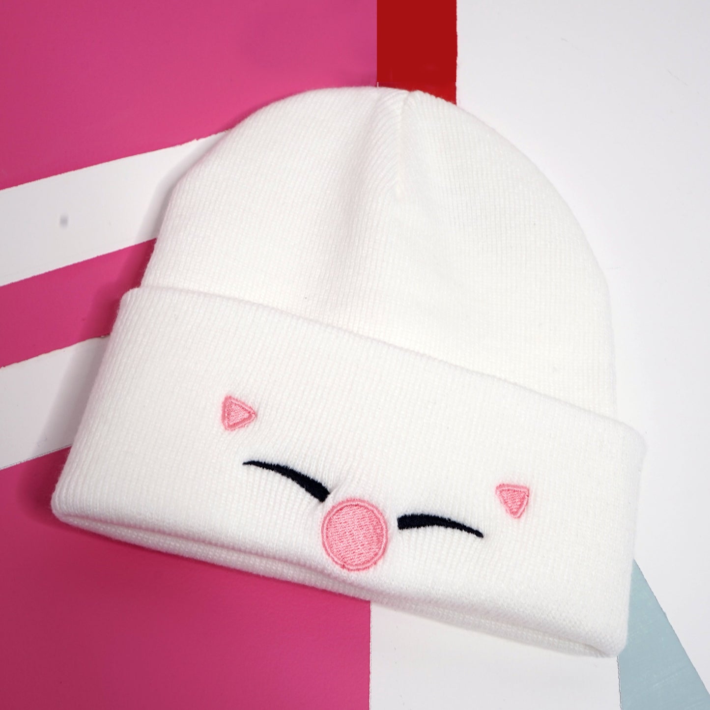 Mog Embrodiered beanie Hat