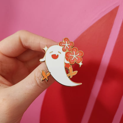 Hu Tao Ghostie Enamel Pin